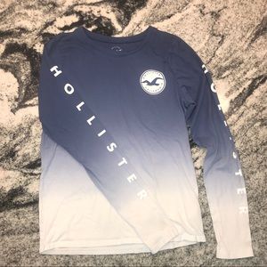 Hollister Blue Ombré Long Sleeve Medium
